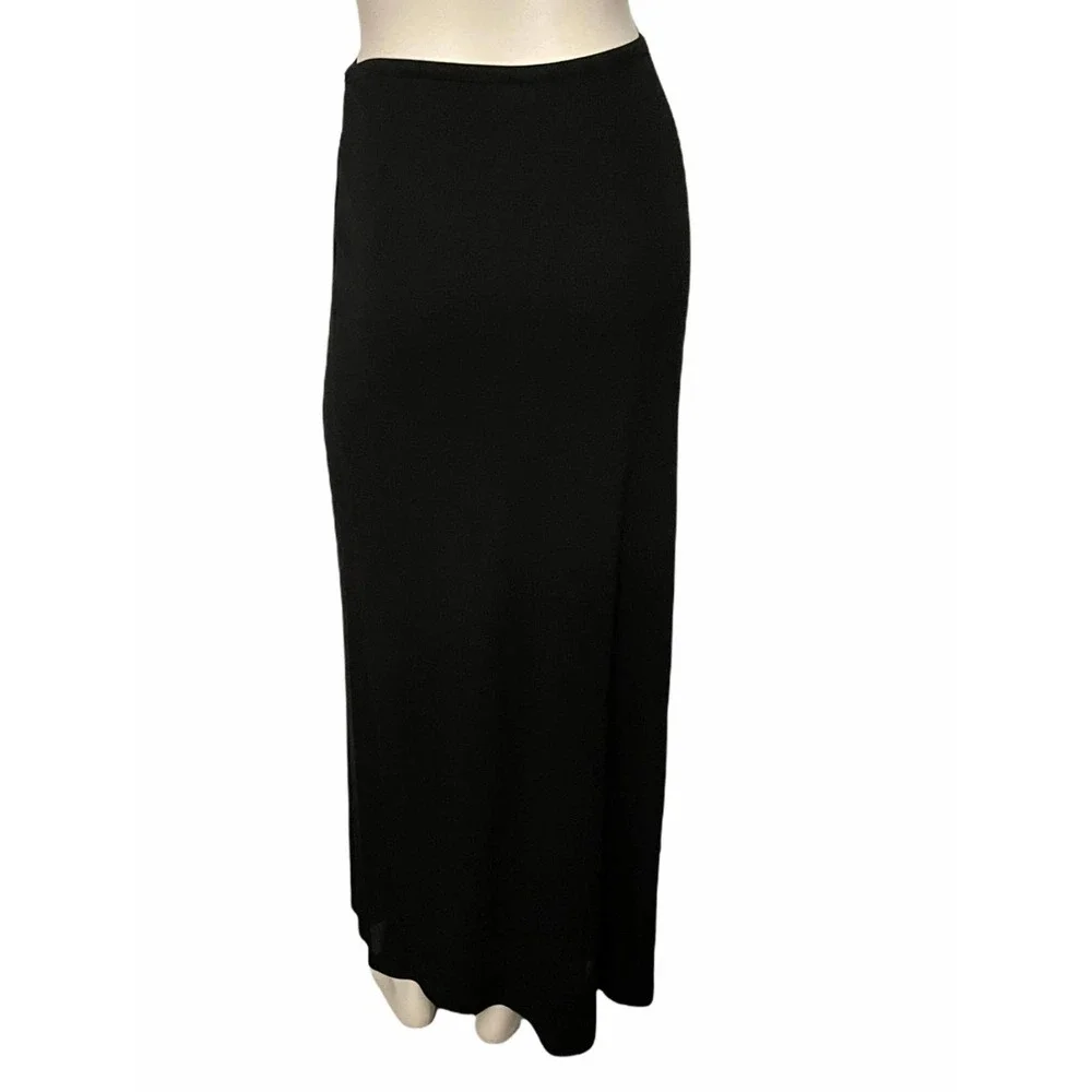 Lida‎ Baday black maxi skirt M